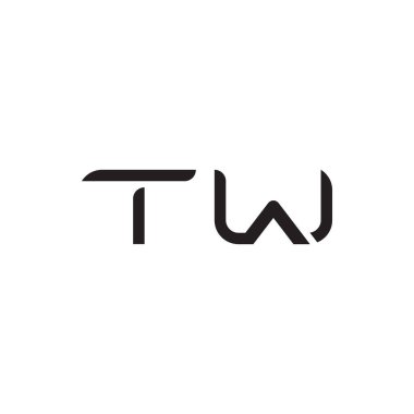 tw initial letter vector logo icon clipart