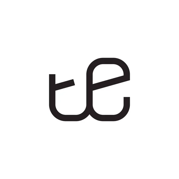 Początkowa Ikona Wektora Litery Logo — Wektor stockowy