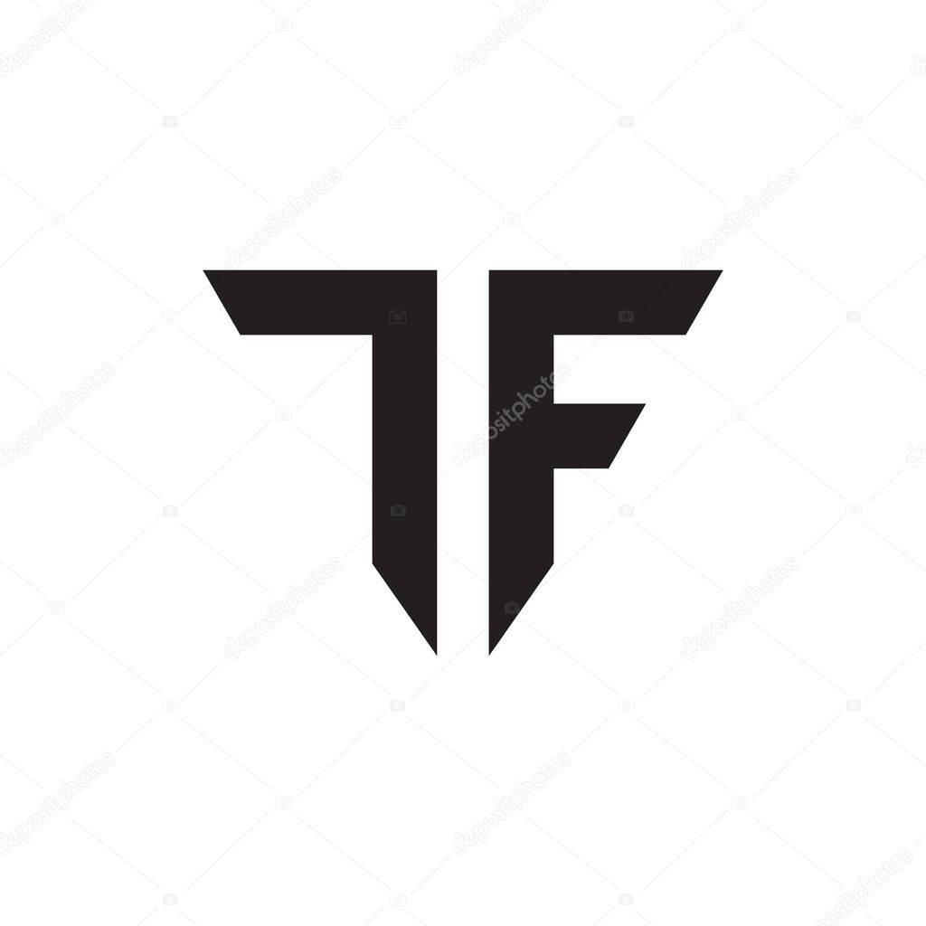 Tf initial letter vector logo icon