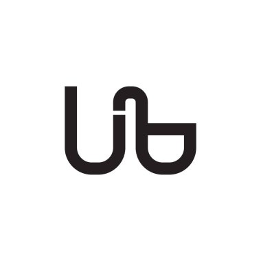 ub ilk harf vektör logosu simgesi