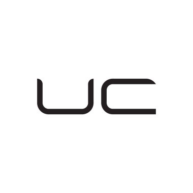 uc ilk harf vektör logo simgesi