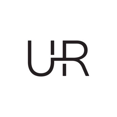 ilk harf vektör logo simgesi