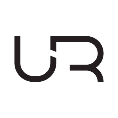 ilk harf vektör logo simgesi