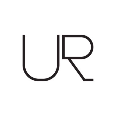 ilk harf vektör logo simgesi