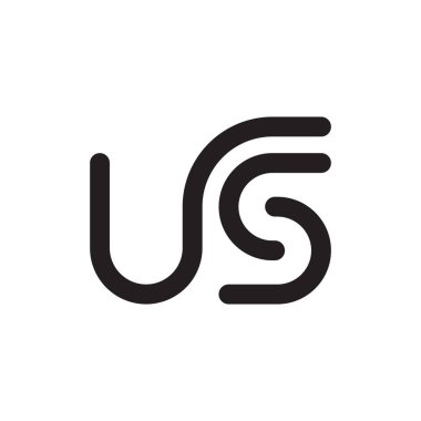 ilk harf vektör logo simgesi