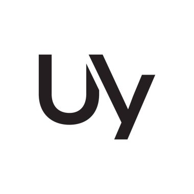 uy ilk harf vektör logo simgesi