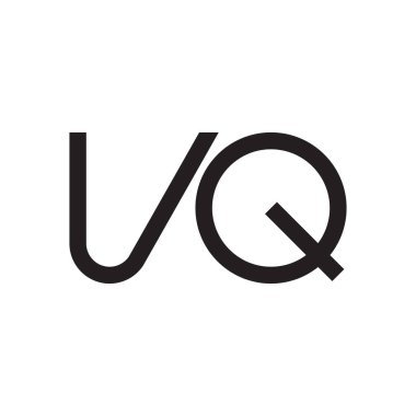 vq ilk harf vektör logo simgesi
