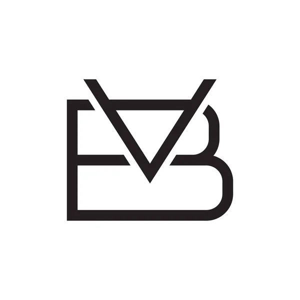 Eerste Letter Vector Logo Pictogram — Stockvector