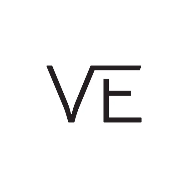 Fem Första Bokstaven Vektor Logotyp Ikon — Stock vektor