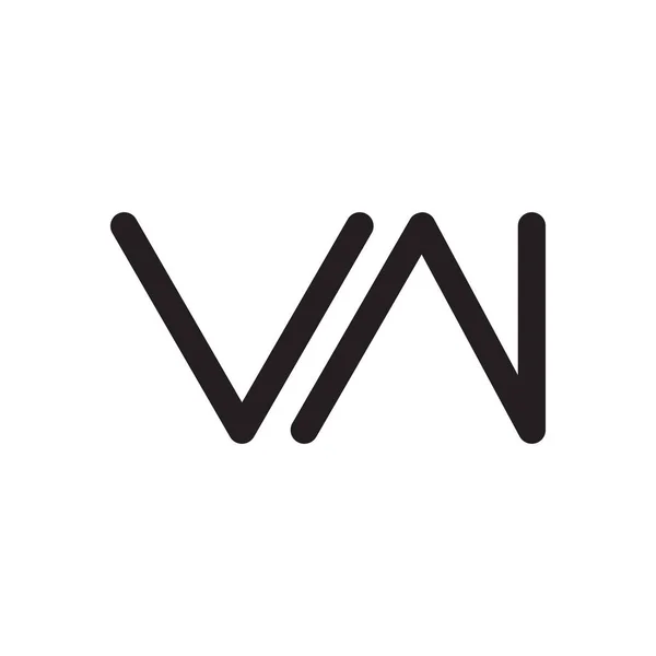 Ícone Logotipo Vetor Letra Inicial — Vetor de Stock