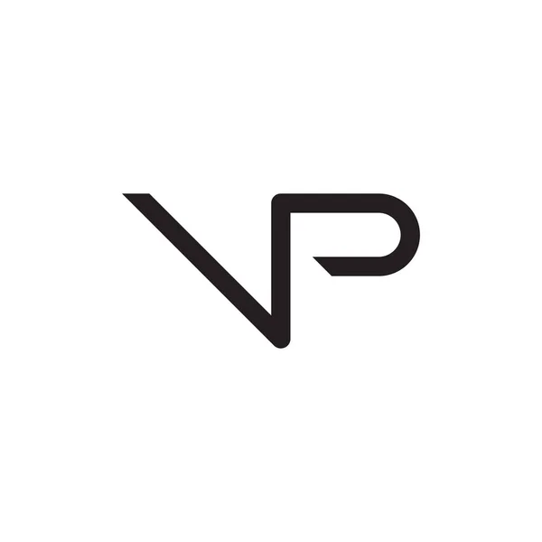 Ícone Logotipo Vetor Letra Inicial — Vetor de Stock