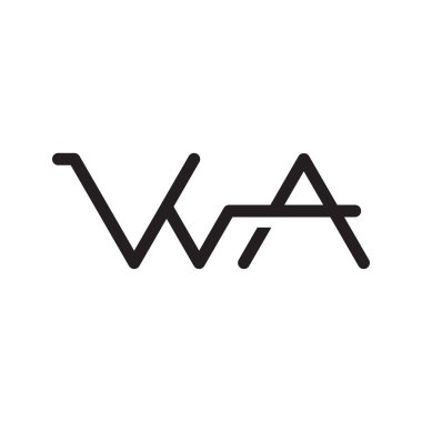 ilk harf vektör logo simgesi