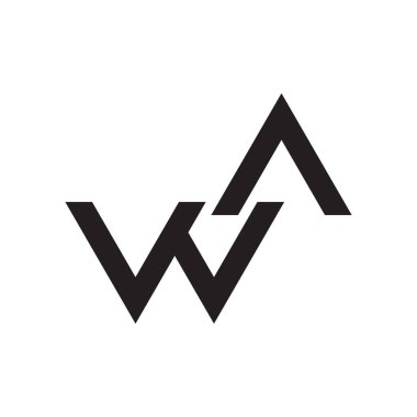 ilk harf vektör logo simgesi