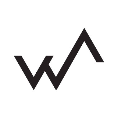 ilk harf vektör logo simgesi