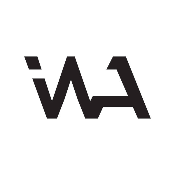 иконка вектора букв ва