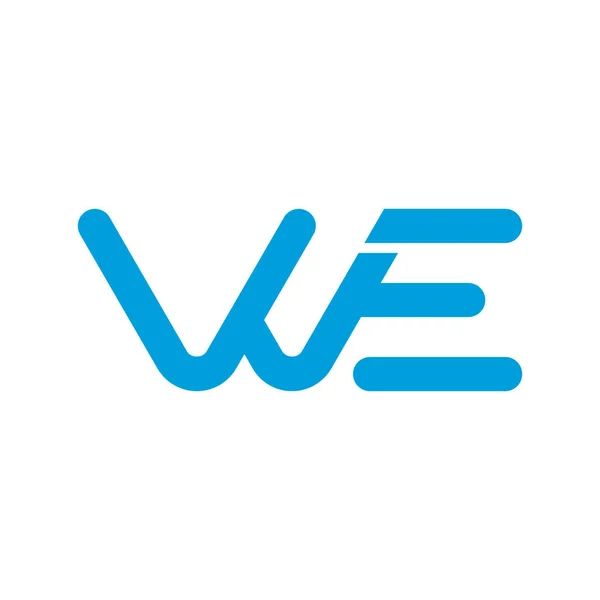 Nous Lettre Initiale Icône Logo Vectoriel — Image vectorielle