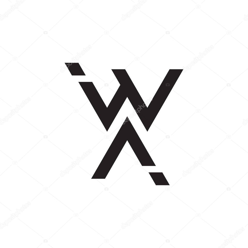 Wa initial letter vector logo icon