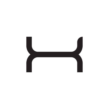 x ilk harf vektör logo simgesi