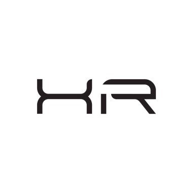 xr ilk harf vektör logo simgesi