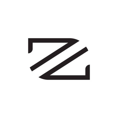 z ilk harf vektör logo simgesi