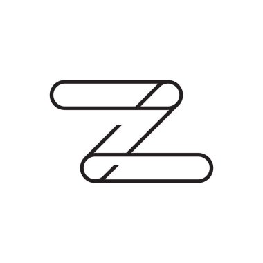 z ilk harf vektör logo simgesi