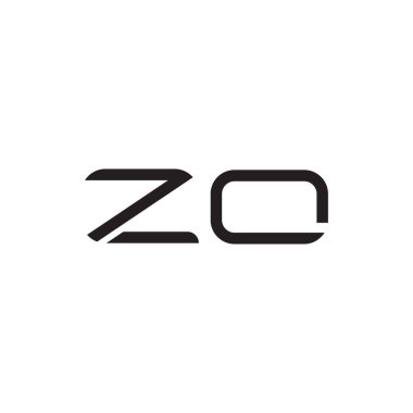 zo ilk harf vektör logosu simgesi