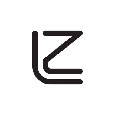 İlk harf vektör logosu simgesi