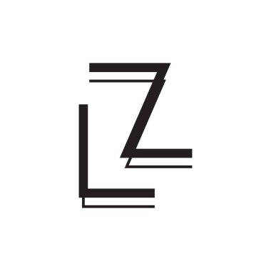 İlk harf vektör logosu simgesi