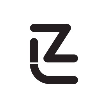 İlk harf vektör logosu simgesi