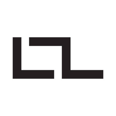 İlk harf vektör logosu simgesi