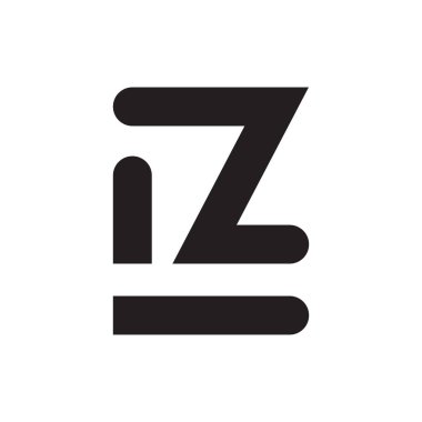 İlk harf vektör logosu simgesi