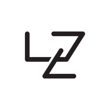 İlk harf vektör logosu simgesi