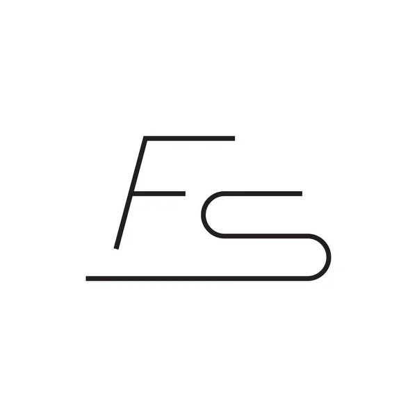 Fs初始字母向量标志图标 — 图库矢量图片