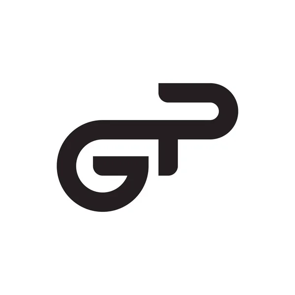 Ícone Inicial Logotipo Vetor Letra —  Vetores de Stock