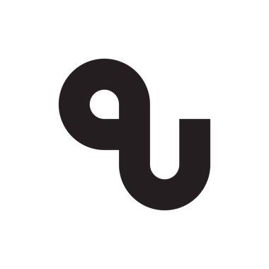 au ilk harf vektör logosu simgesi