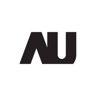 au ilk harf vektör logosu simgesi