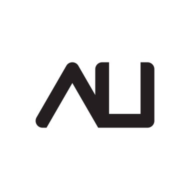 au ilk harf vektör logosu simgesi