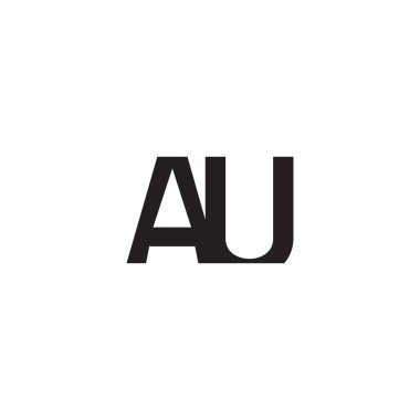 au ilk harf vektör logosu simgesi