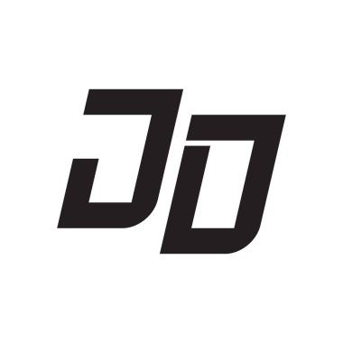 jo ilk harf vektör logo simgesi