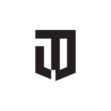 jo ilk harf vektör logo simgesi