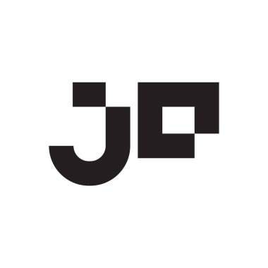 jo ilk harf vektör logo simgesi