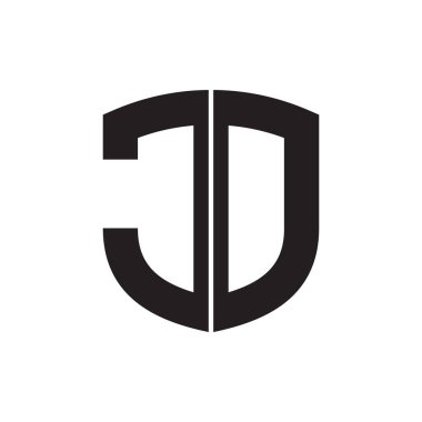 jo ilk harf vektör logo simgesi