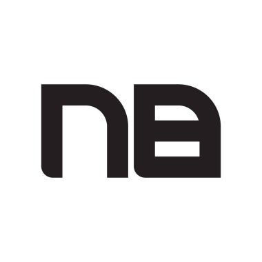 nb ilk harf vektör logo simgesi