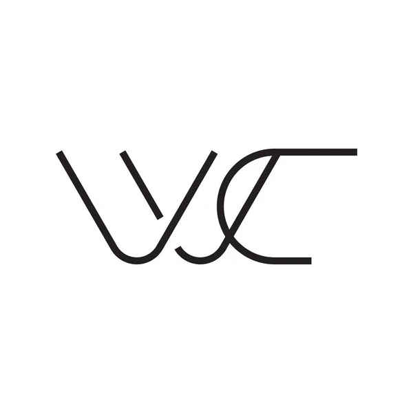 Inicial Letra Vector Logotipo Icono — Vector de stock