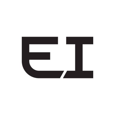 ei ilk harf vektör simgesi simgesi