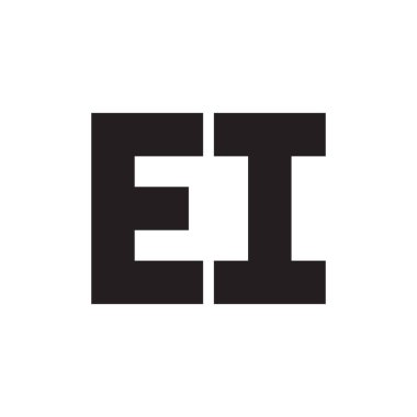 ei ilk harf vektör simgesi simgesi