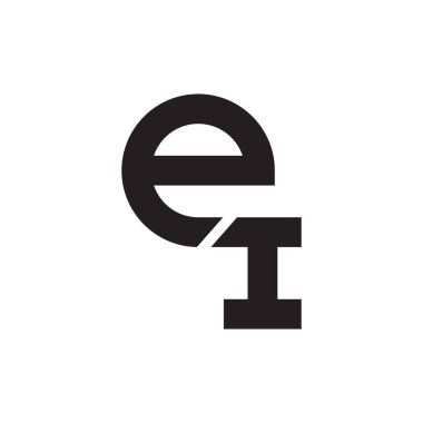 ei ilk harf vektör simgesi simgesi