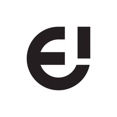 ei ilk harf vektör simgesi simgesi