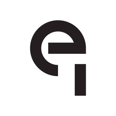 ei ilk harf vektör simgesi simgesi