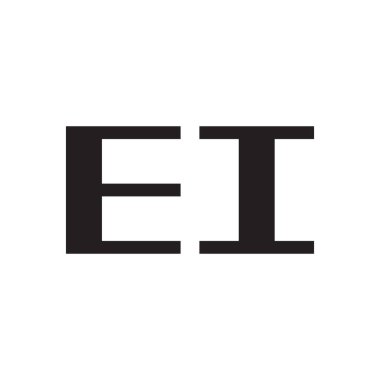 ei ilk harf vektör simgesi simgesi